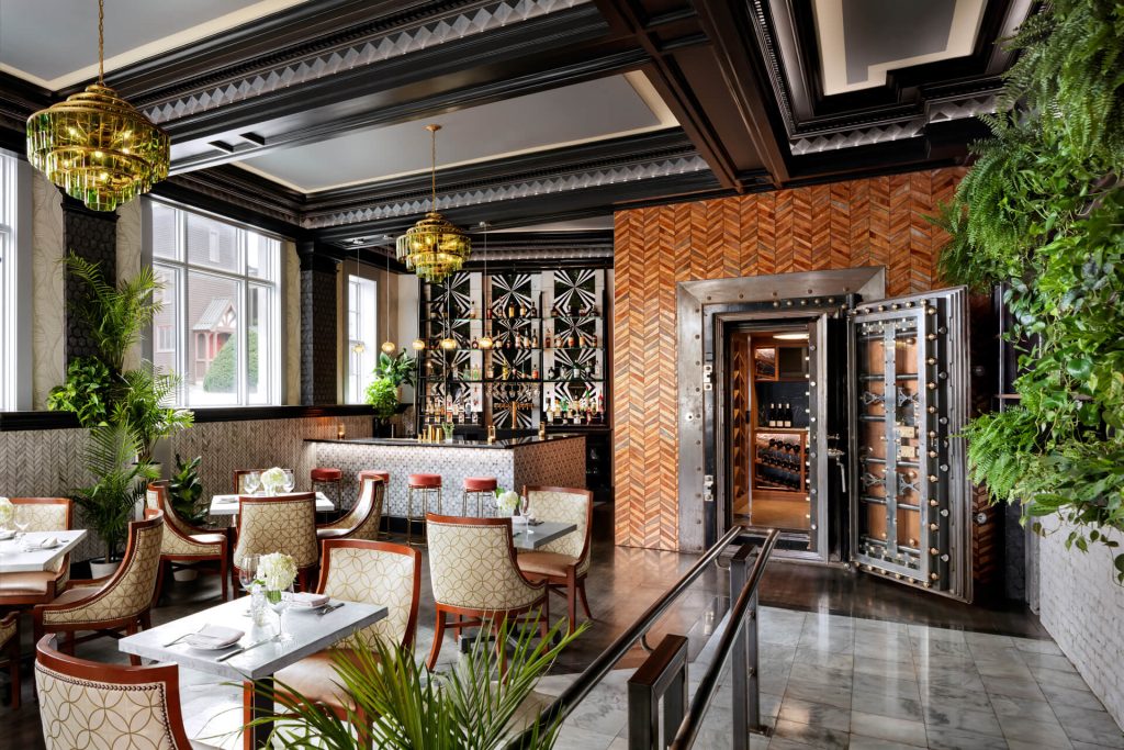 Trust Room bar and wine vault Maine Architect design for Restaurant Hospitality