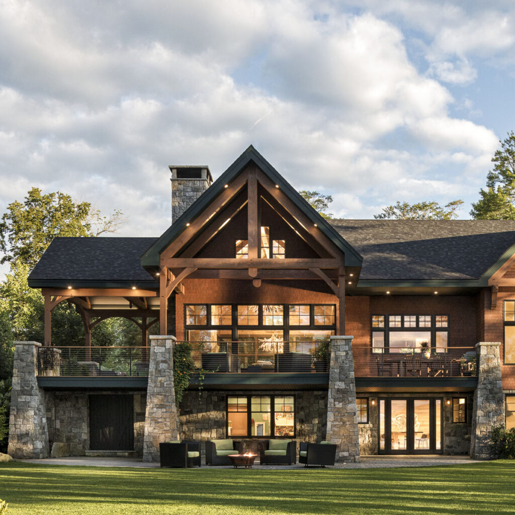 Francis Lake House, custom Maine lakeside home by Ervin Architecture