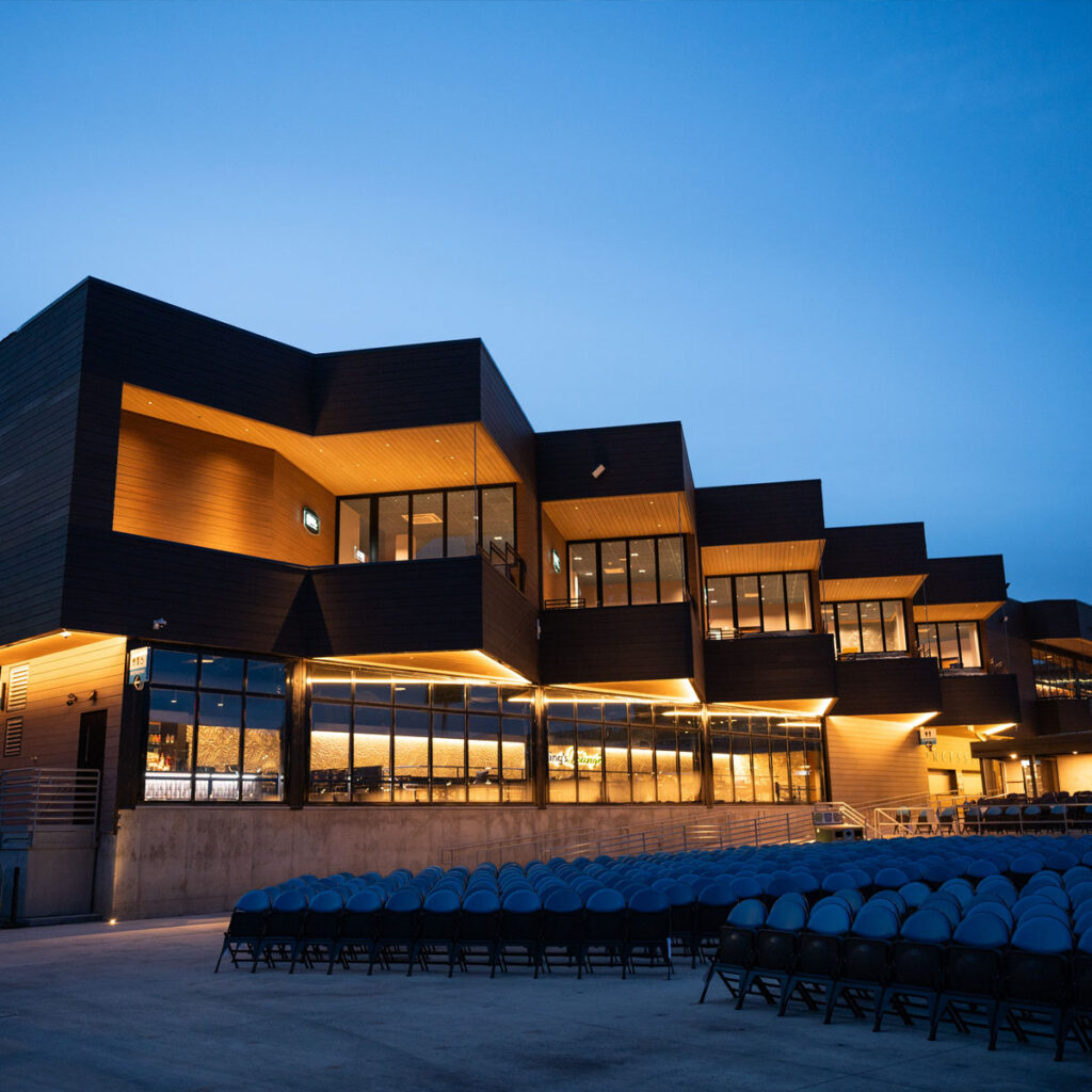Maine Savings Amphitheater, Bangor Maine — outdoor music venue designed by Ervin Architecture